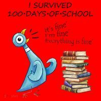 I Survived 100 Days Of School Pigeon 100th Day Santa Hat thumb 1