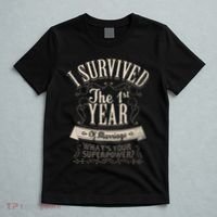 I Survived 1st Year Marriage First Wedding Anniversary T-Shirt thumb 5