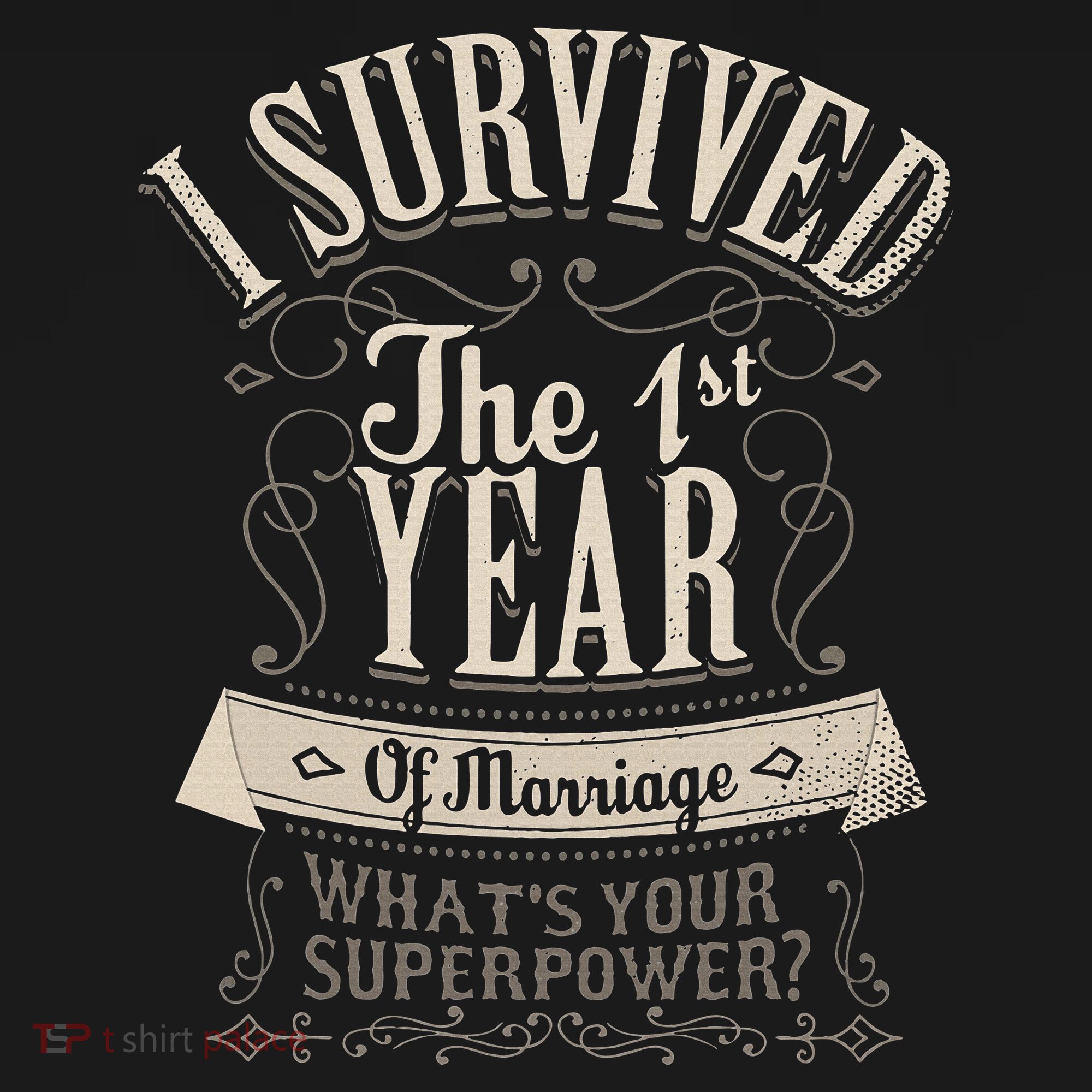 I Survived 1st Year Marriage First Wedding Anniversary Button