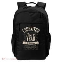 I Survived 1st Year Marriage First Wedding Anniversary Gifts Backpack thumb 0