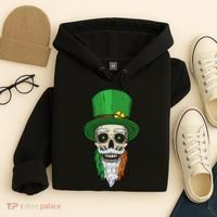 Irish Bearded Skull Hoodie thumb 4