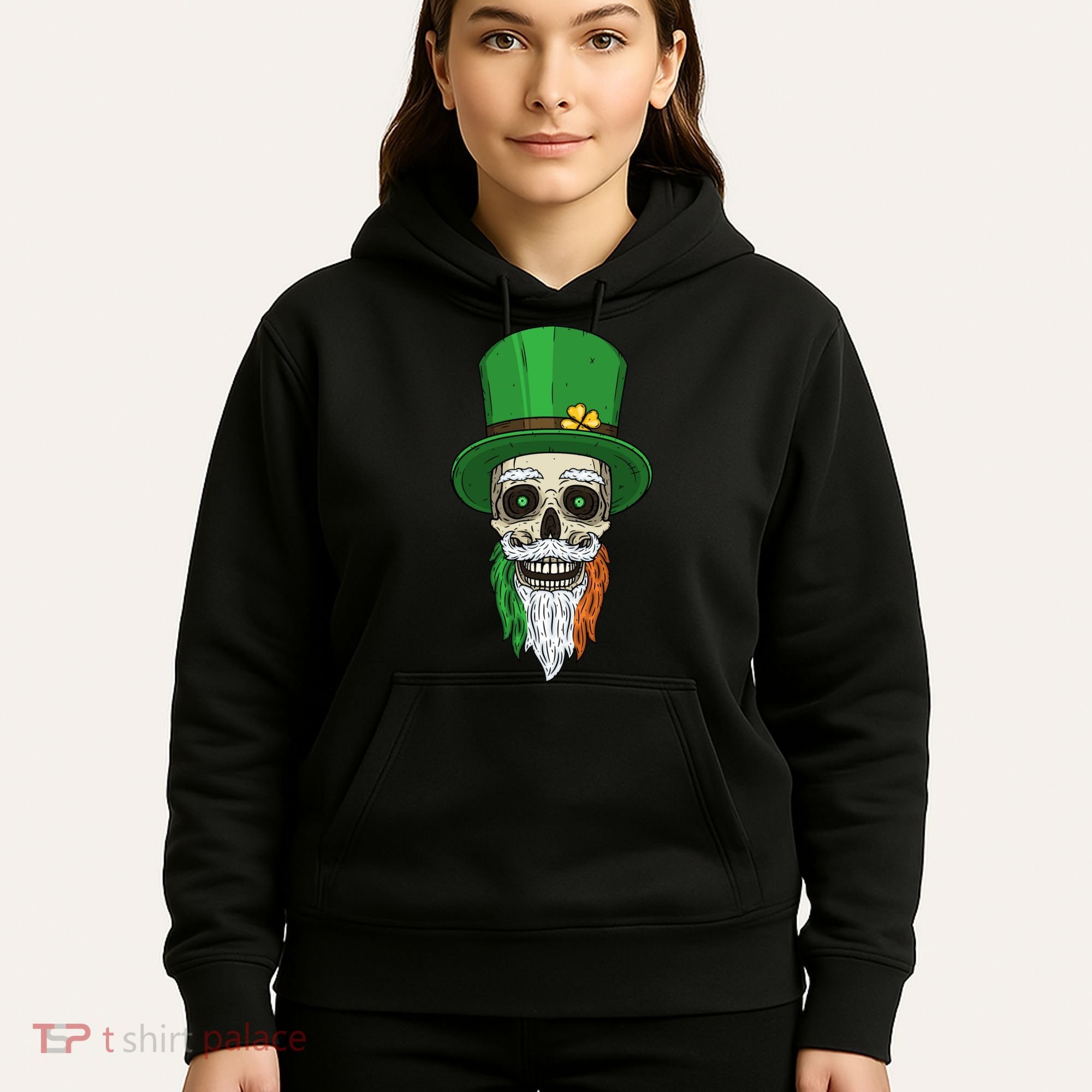 Irish Bearded Skull Hoodie