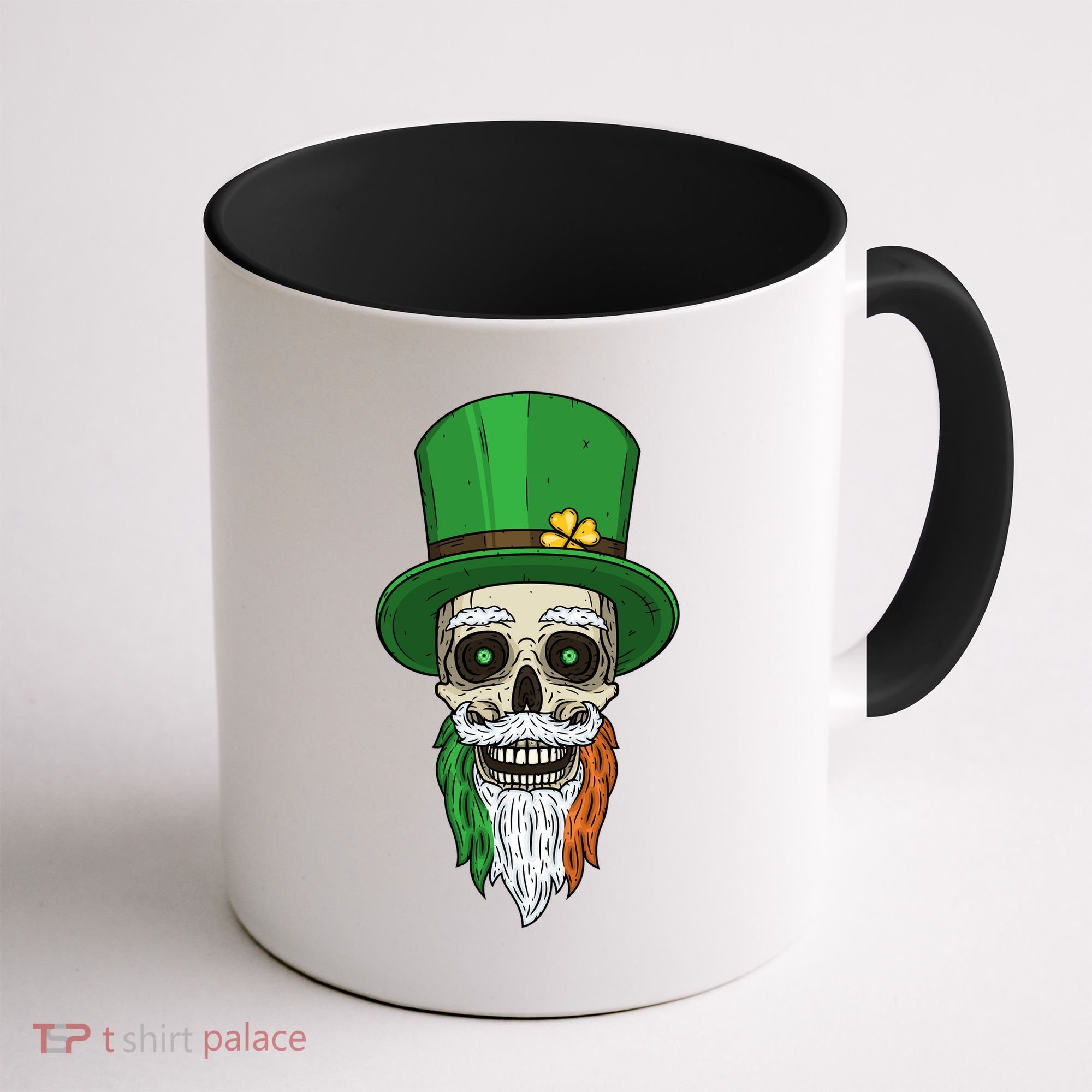 Irish Bearded Skull Coffee Mug