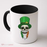 Irish Bearded Skull Coffee Mug thumb 0