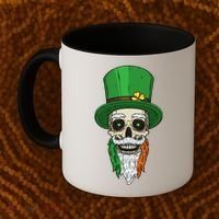 Irish Bearded Skull Coffee Mug thumb 2