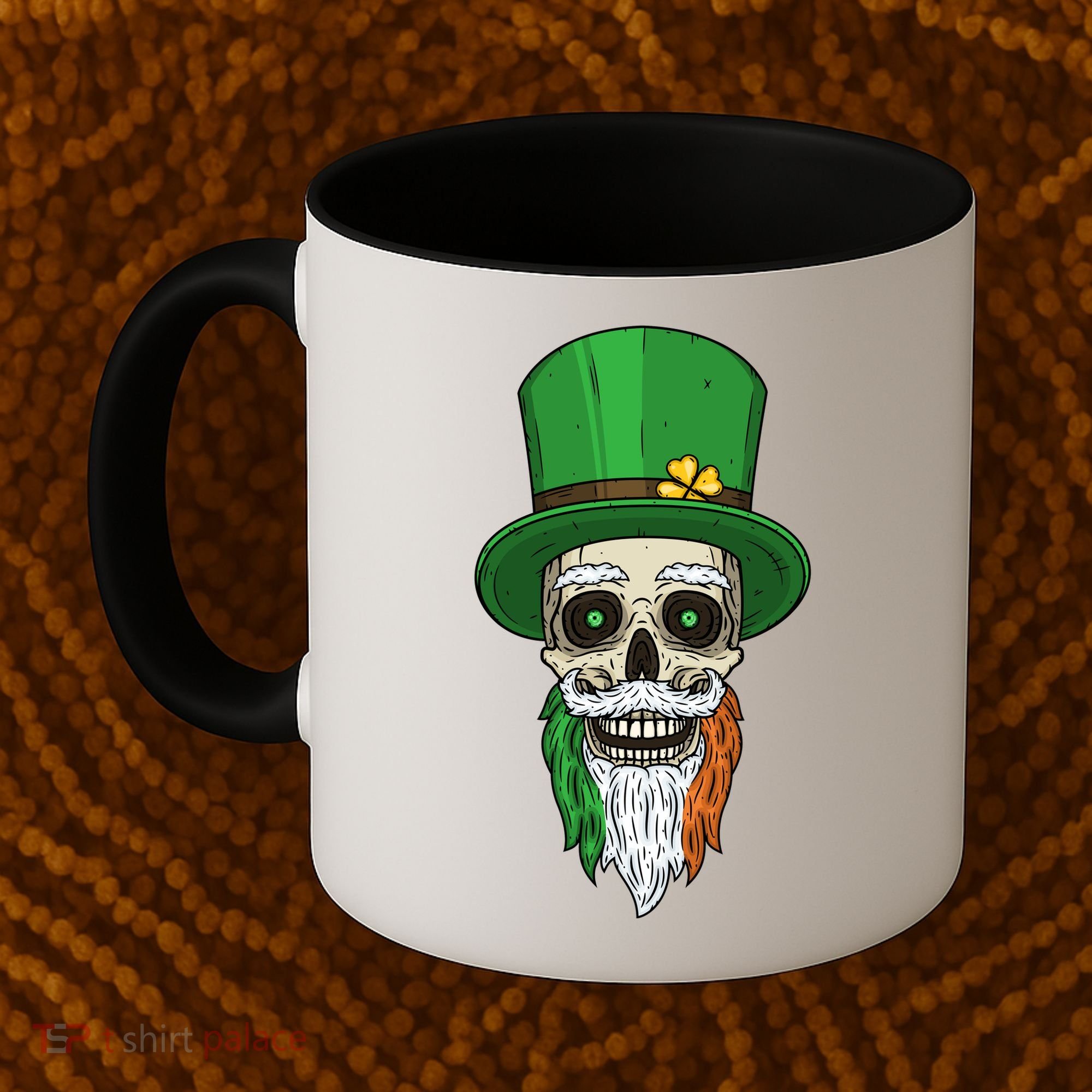 Irish Bearded Skull Coffee Mug