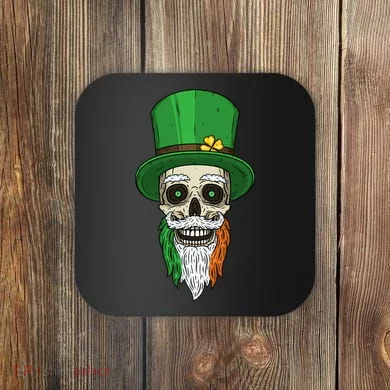 Irish Bearded Skull Coaster