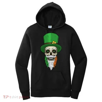 Irish Bearded Skull Women's Hoodie