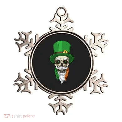 Irish Bearded Skull Ornament