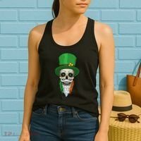Irish Bearded Skull Women's Tank Top thumb 2