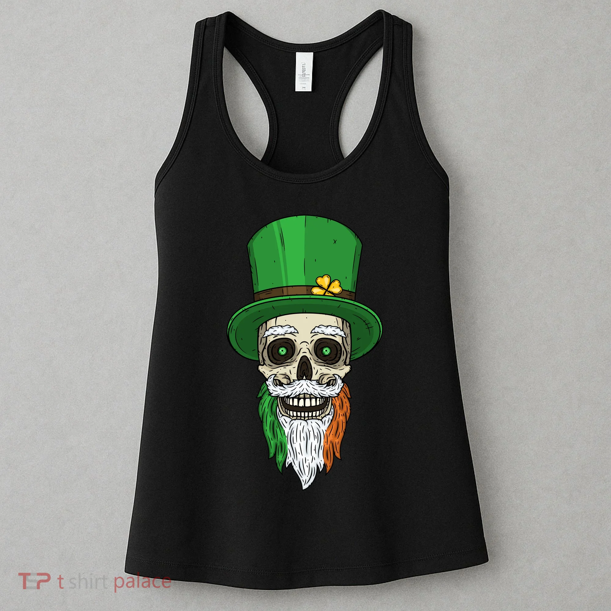 Irish Bearded Skull Women's Tank Top