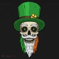 Irish Bearded Skull Women's Tank Top thumb 5