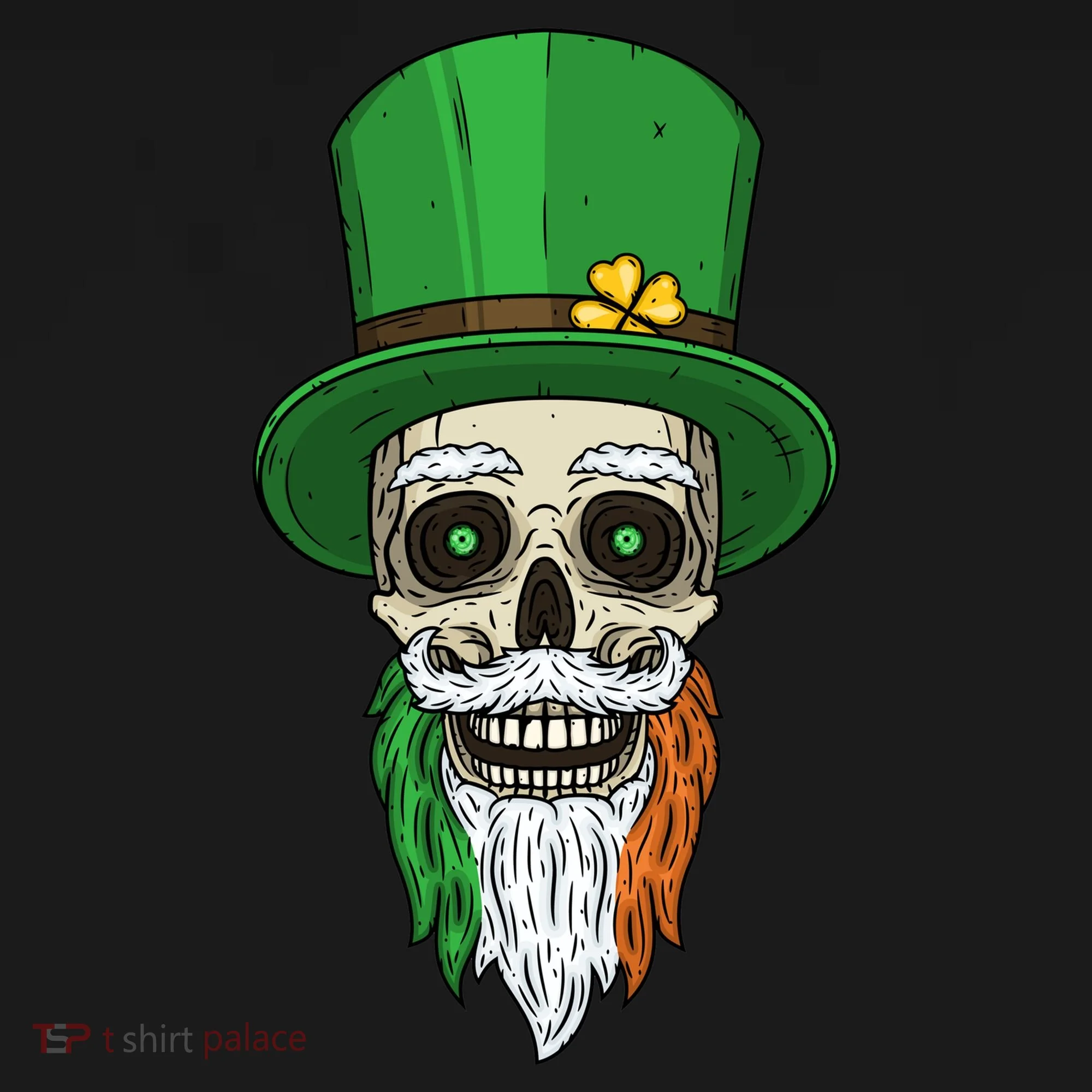 Irish Bearded Skull Women's Tank Top