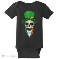 Irish Bearded Skull Baby Bodysuit thumb 0