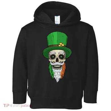 Irish Bearded Skull Toddler Hoodie