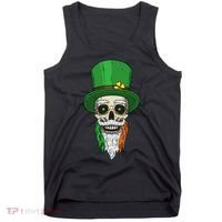 Irish Bearded Skull Tank Top thumb 0