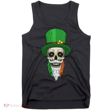 Irish Bearded Skull Tank Top