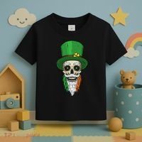 Irish Bearded Skull Toddler T-Shirt thumb 3