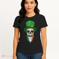 Irish Bearded Skull Women's T-Shirt thumb 4