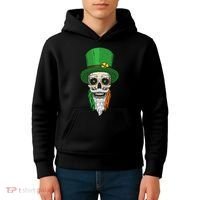 Irish Bearded Skull Kids Hoodie thumb 4