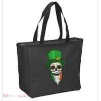 Irish Bearded Skull Tote Bag thumb 2
