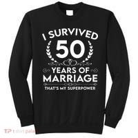 I Survived 50 Years Of Marriage Sweatshirt thumb 0