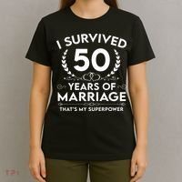 I Survived 50 Years Of Marriage T-Shirt thumb 4