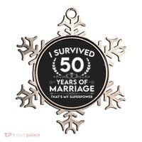 I Survived 50 Years Of Marriage Ornament thumb 0