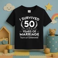 I Survived 50 Years Of Marriage Toddler T-Shirt thumb 3