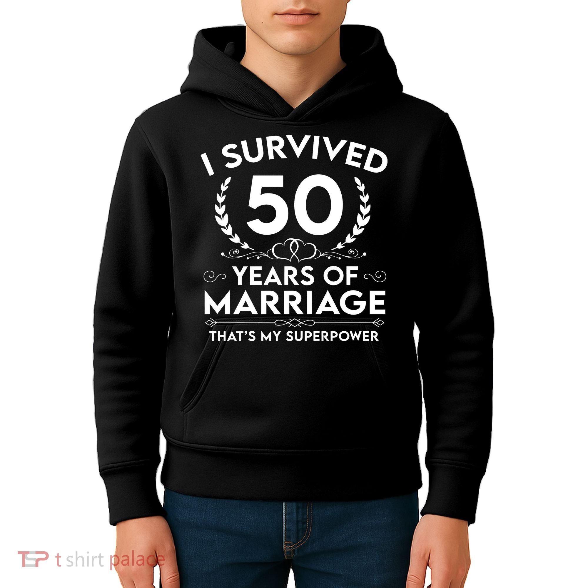 I Survived 50 Years Of Marriage Kids Hoodie