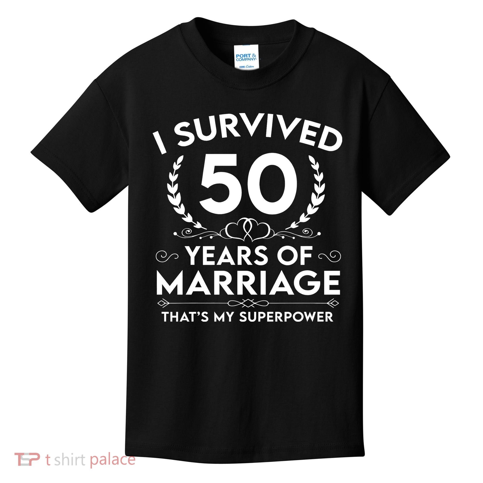I Survived 50 Years Of Marriage Kids T-Shirt