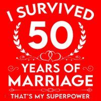 I Survived 50 Years Of Marriage Santa Hat thumb 1