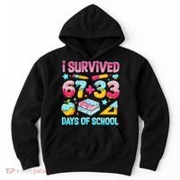 I Survived 67 33 Days Of School 100 Day 6-7 Meme Hoodie thumb 0