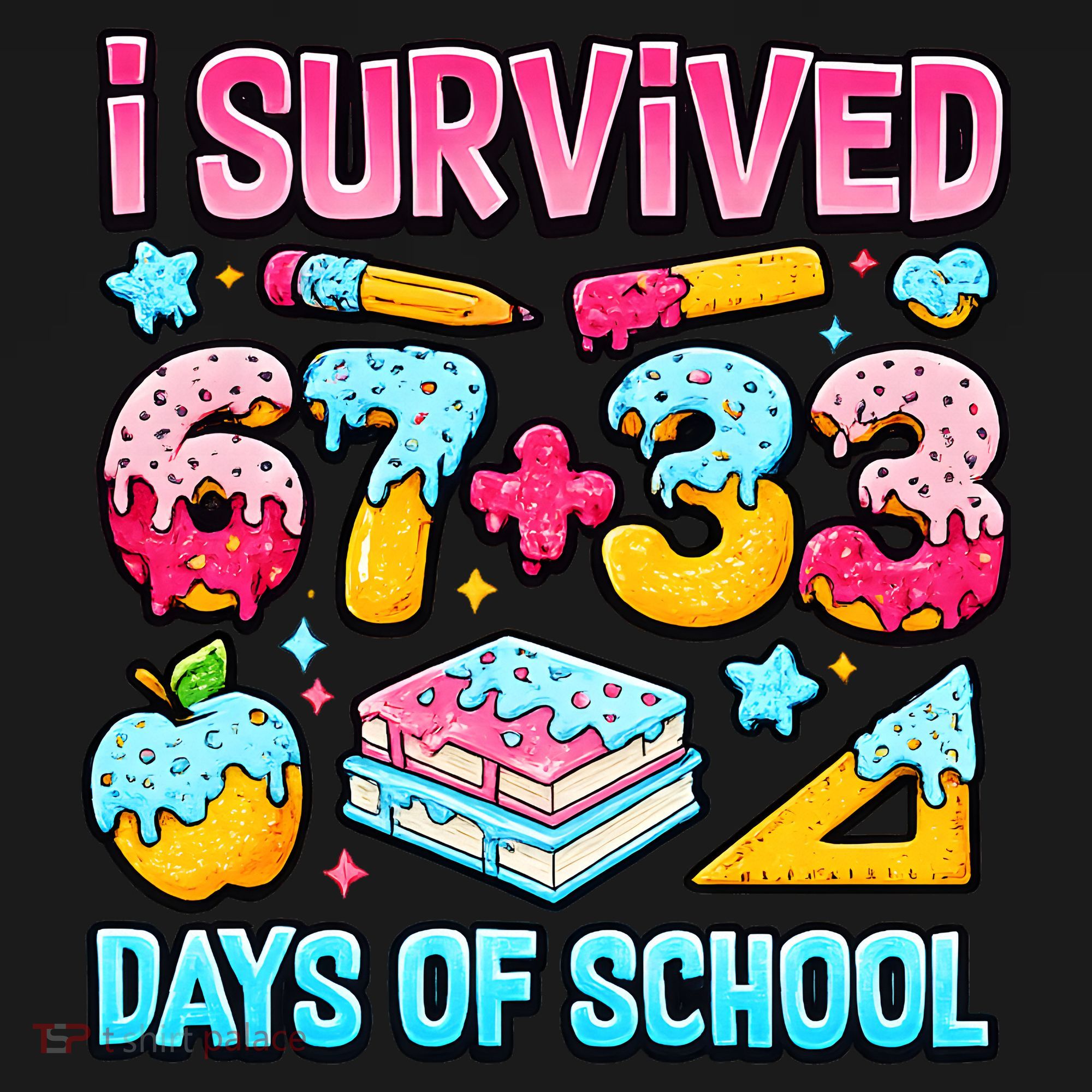I Survived 67 33 Days Of School 100 Day 6-7 Meme Mousepad