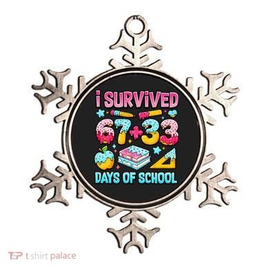 I Survived 67 33 Days Of School 100 Day 6-7 Meme Ornament