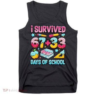 I Survived 67 33 Days Of School 100 Day 6-7 Meme Tank Top