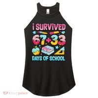 I Survived 67 33 Days Of School 100 Day 6-7 Meme Women's Perfect Tri Rocker Tank thumb 0