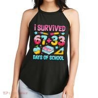 I Survived 67 33 Days Of School 100 Day 6-7 Meme Women's Perfect Tri Rocker Tank thumb 2