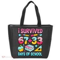 I Survived 67 33 Days Of School 100 Day 6-7 Meme Tote Bag thumb 0