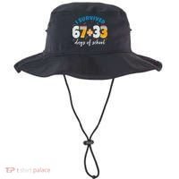 I Survived 67 33 Days Of School For Teacher Students 100th Day Bucket Hat thumb 0
