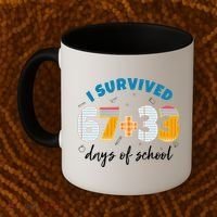 I Survived 67 33 Days Of School For Teacher Students 100th Day Coffee Mug thumb 2