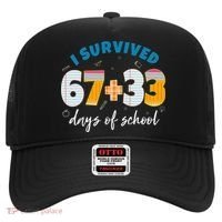 I Survived 67 33 Days Of School For Teacher Students 100th Day Hat thumb 0