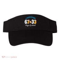 I Survived 67 33 Days Of School For Teacher Students 100th Day Visor thumb 0