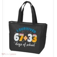 I Survived 67 33 Days Of School For Teacher Students 100th Day Tote Bag thumb 3