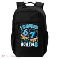 I Survived 6 7 Now I'm 8 8th Birthday 67 Meme Backpack thumb 0