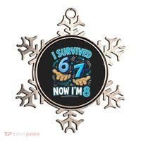 I Survived 6 7 Now I'm 8 8th Birthday 67 Meme Ornament thumb 0
