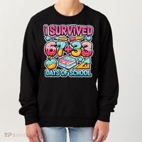 I Survived 67 33 Days Of School 100 Days Of School 6-7 Meme Women's Sweatshirt thumb 0