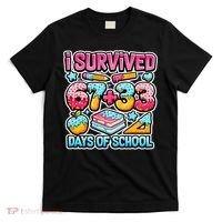 I Survived 67 33 Days Of School 100 Days Of School 6-7 Meme T-Shirt thumb 0