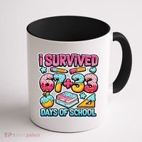 I Survived 67 33 Days Of School 100 Days Of School 6-7 Meme Coffee Mug thumb 1