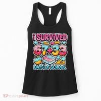 I Survived 67 33 Days Of School 100 Days Of School 6-7 Meme Women's Tank Top thumb 0